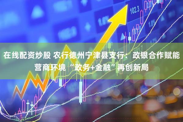 在线配资炒股 农行德州宁津县支行：政银合作赋能营商环境 “政务+金融”再创新局